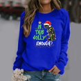 thumbnail image 1 of Ropa de Feliz Navidad para mujer, Jersey ligero de dibujos animados con Gato esponjoso, sudaderas gráficas dulces para mujer, 1 of 5