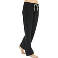 thumbnail image 4 of HEARTNICE Womens Cotton Pajama Pants, Soft Lounge Lightweight Sleep Pj Bottoms,(Black,S), 4 of 4