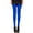 Blue, variant on Womens Shiny Leggings High Waisted Neon Smooth Pants Party Rave Tights Elastic Skinny Lightweight Leggings