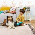 thumbnail image 4 of GlowSol 9'x12' Large Area Rug Modern Bordered Area Rug for Living Room Bedroom Geometric Border Non-Slip Stain Resistant Accent Rug, Beige, 4 of 7