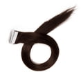 thumbnail image 5 of 20 Pcs Tape in Human Hair Extensions Glue in Hair Extensions Skin Weft Remy Human Hair Long Straight 16-22 Inches Free Tapes, 5 of 7