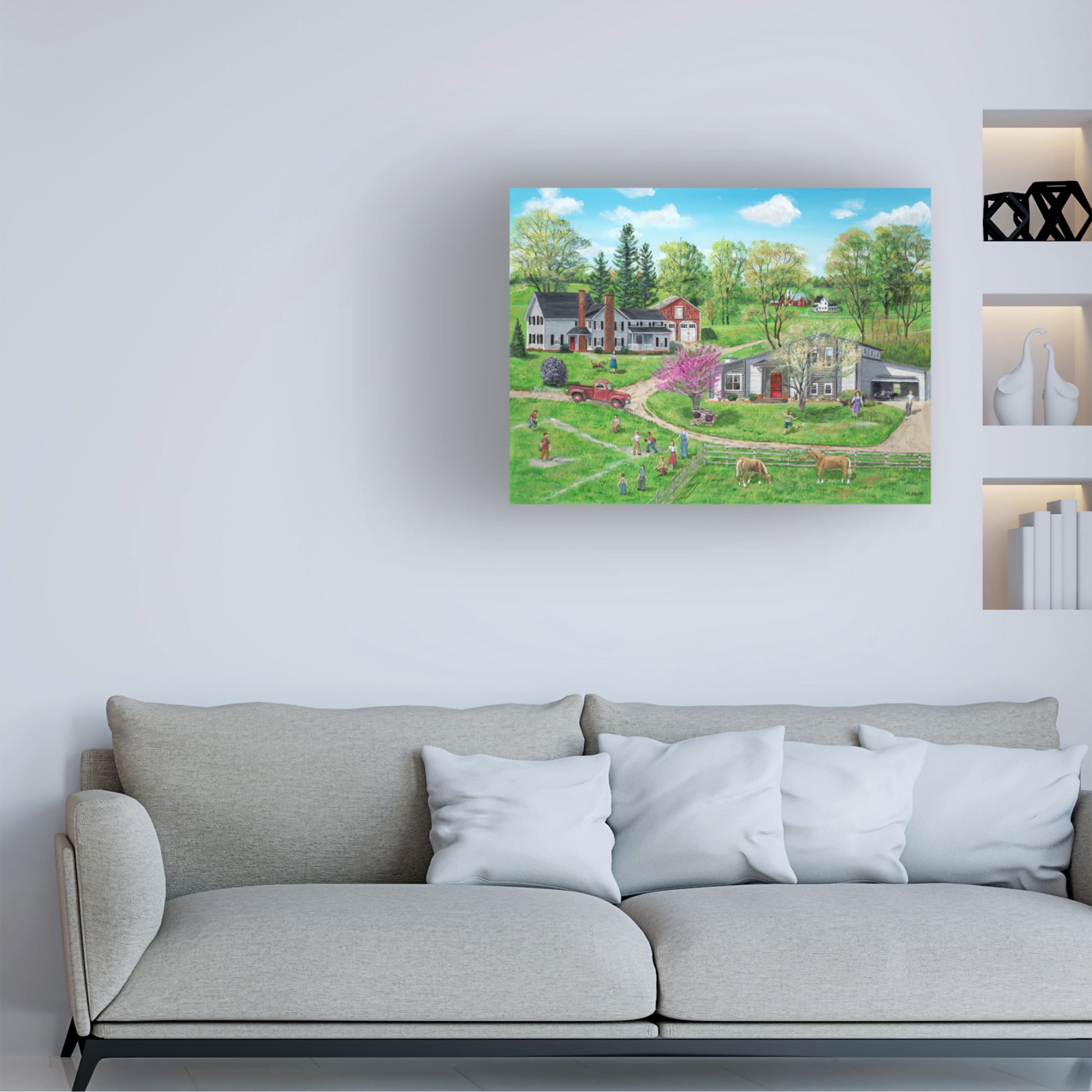 Canvas Wall Art - Bob Fair 'Buhlers Heritage' Wall Art for Living Room, Bedroom, or Office Décor by Trademark Fine Art - 32 x 24 Inches