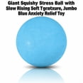thumbnail image 2 of Giant Squishy Stress Ball with Slow Rising Soft Texture, Jumbo Blue Relaxation Relief Toy, 2 of 3