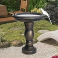 Willwolfer Large Bird Bath Stand&Bowls Bird Baths for Outdoors Garden ...