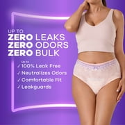 Always Discreet Adult Incontinence Underwear for Women and Postpartum Underwear, s/m, up to 100% Bladder Leak Protection, 28 Count