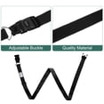 thumbnail image 3 of Uxcell 2 Pcs Correas de Equipaje para Maletas de 20-30 Pulgadas, Correa de Conector de Equipaje Ajustable con Hebilla de Contraseña y Etiqueta para Maleta de Viaje, Negra, 3 of 7
