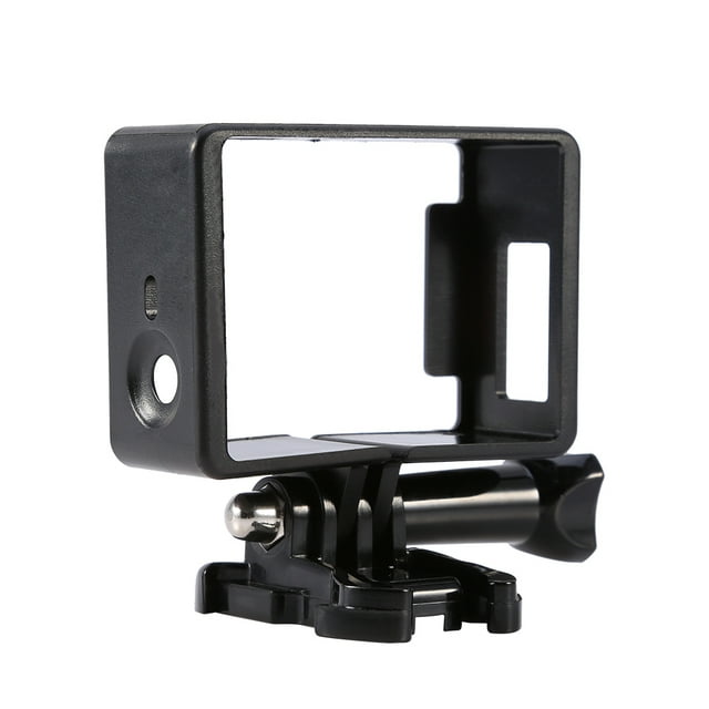 1 pieza de carcasa de marco lateral estándar negra con soporte de montaje para cámara GoPro Hero 4 3