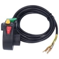 thumbnail image 4 of Motorcycle Switch, 2m/6.6ft Cable Length 12V Space Saving Handlebar Horn Switch  For Motorcycle For Bicycle, 4 of 8