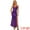 Purple, variant on DARING DIVA Women's V Neck Spaghetti Straps Maxi Dresses S Rose Gold