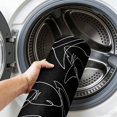 thumbnail image 6 of Entryway Rug 2'x3', Black Shark Kitchen Runner Rugs Non-Slip Carpet Mats, Black White Line Abstract Art Bedside Rugs Runners Washable Floor Carpet for Bathroom Laundry Room, 6 of 8