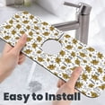 thumbnail image 6 of Bingfone Hohey Bee Golden2 Print Splash Guard for Sink Faucet,Super Absorbent Fast Drying Mat Sink-Splash Guard Behind Faucet Drip Catcher for Kitchen,Sink Mat,Dish Drying Mat, 6 of 8