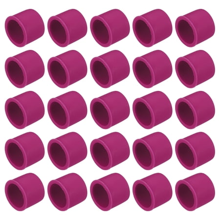 25pcs Auto RCA Port Duct Covers Cap Silicone Plugs Protector for DVD VCD TV Auto Video RCA Male Plug Rose Red