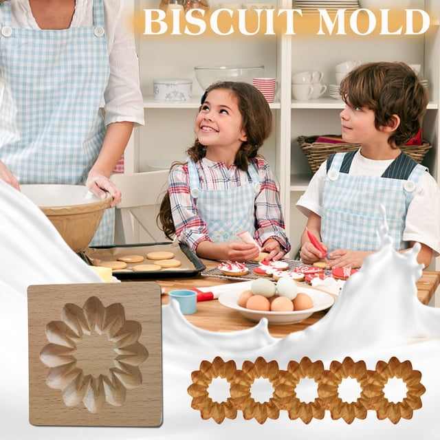 WIFKLSIIPG Cookie Molds Provences Rose Cookie Stamp Embossing Molds Craft Decorating Baking Tool