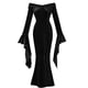 thumbnail image 3 of Disfraz Stciqok Morticia Addams para Halloween para mujer, negro, 3 of 6