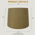 thumbnail image 2 of Urbanest 14" Suede Hardback Lamp Shade, Tan, 2 of 6