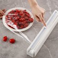 thumbnail image 4 of QTOCIO Magnetic Plastic Wrap Dispenser with Slide Cutter, Refillable Tin Aluminum Foil Dispenser, Reusable Sturdy ABS Cling Film Food Wrap Cutter, 4 of 9