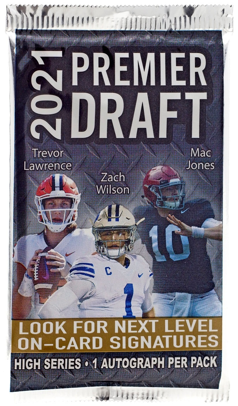 NFL 2021 Hit Premier Draft High Series Football Trading Card