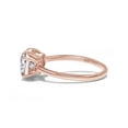 thumbnail image 3 of 1 3/4CT 8X5MM Pear Shape & 6MM Cushion Cut Lab Created Moissanite Diamond Toi Et Moi 2-Stone Engagement Ring For Women In 14K Rose Gold Over Sterling Silver (VVS1 Clarity, 1.75 Cttw)-8, 3 of 7