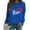 YZ78Blue, variant on Rovga Sweatshirt Women Sweatshirt Graphic Sweatshirts No Hood Casual Long Sleeve Round Neck Sweatshirts Love Printed Loose Top Sweatshirt For Women Loose Fit