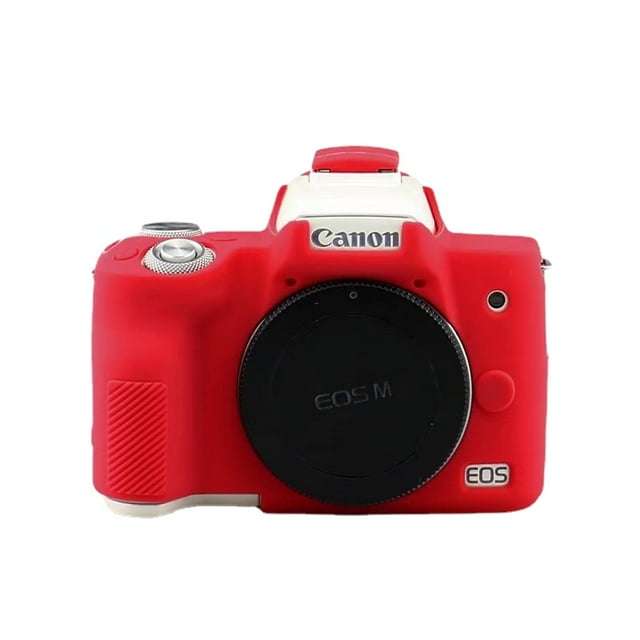 M50 Silicone Armor Skin Case Body Cover Protector for Canon EOS M50 Mark II EOS M 50 II Digital Camera Inner Soft Bag Red