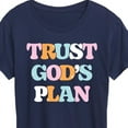 thumbnail image 3 of Instant Message - Trust God's Plan - Women's Short Sleeve Graphic T-Shirt, 3 of 6