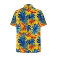 thumbnail image 4 of QUNYINEY Casual Women Button Down Shirts Collared Hawaiian Short Sleeve Tops Summer Beach Loose Women's Tops, 4 of 6