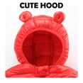 thumbnail image 4 of BULLPIANO Infant Baby Girls Boys Zipper Puffer Jacket Bodysuits Coat Outfit Winter Warm Hooded Romper Snowsuit Windproof Outwear 0-18M, 4 of 7