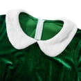 thumbnail image 4 of Women's 3 Piece Mrs. Claus Santa Costume Cosplay Christmas Dress Costume Holiday Velvet A Line Dress with Belt Hat, 4 of 9