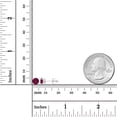 thumbnail image 4 of Decadence 925 Sterling Silver 5mm Round Created Ruby July Birthstone Screwback Stud Earrings, 4 of 5