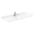thumbnail image 4 of Wyndham Collection Beckett 54" Wood Single Bathroom Vanity in Nickel/White, 4 of 6