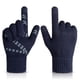 thumbnail image 1 of Guantes completos tejidos Cateissary para bicicletas hombre y mujer térmicos antideslizantes Azul, 1 of 6