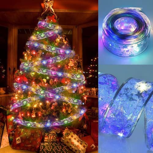 led christmas ribbon lights