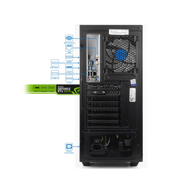 CyberpowerPC Xtreme VR, Intel i7-9700K, 32GB RAM, 512GB SSD + 2TB