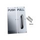 thumbnail image 5 of Manijas de puerta de acero inoxidable resistentes, cómodas y resistentes al desgaste. Tirador de puerta con empuje. EMPUJAR PULL Plata, 5 of 9