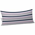 thumbnail image 2 of Pink Grey Striped Body Pillow Covers 20"x60", Farmhouse Stripes Modern Abstract Art Soft Brushed Microfiber Breathable Throw Pillow Covers, Pillowcase with Zipper for Couch Sofa Bedroom Living Room, 2 of 9
