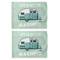 thumbnail image 1 of ThisWear RV Camper Flag Life is Better in A Camper RV Flag Set Camp Gift 2 Pack Horizontal House Flags Multi, 1 of 3