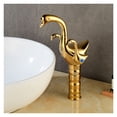 thumbnail image 2 of Basin Faucet Gold/Rose Gold bathroom sink faucet double handle Swan Faucet Wash Faucet Hot and Cold ,Effortless Installation, 2 of 7