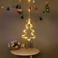 thumbnail image 2 of Christmas Tree Window Light, LED Warm White Window Light Decor for Christmas, Battery-Operated PVC Light with Suction Cup & Hanging Hook for Indoor Outdoor Xmas Decor, Festive Window Display, 2 of 5