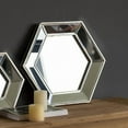 thumbnail image 2 of 20" x 18" Hexagon Wall Mirror with Contemporary Glass Design, Home Decor Accent Mirror for Living Room, Entryway, Bedroom, 2 of 7