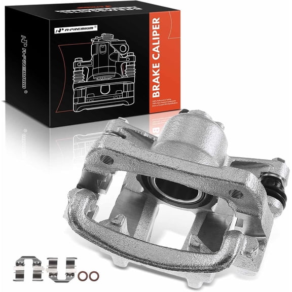 A-Premium Disc Brake Caliper Assembly with Bracket Compatible with Toyota Venza 2009-2015 Rear Passenger Side