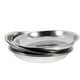 thumbnail image 5 of Juego de 6 platos redondos de acero inoxidable para almacenar fruta o servir pasta (plateados)., 5 of 7