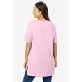 thumbnail image 2 of Woman Within Plus Size Perfect Short-Sleeve Boatneck Tunic, 2 of 5