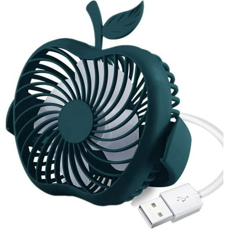 

Egebert Apple shaped USB Desk Fan Portable fan with a strong airflow quiet operation and 180° rotation. Mini fan for home car office and bedroom with 37 inch(94cm) power cord