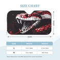thumbnail image 2 of Kdxio Fierce Red Viper Graphic Art Print Windshield Sun Shade, Foldable Sun Blocker for Car,Truck,SUV Automotive Interior Sun Protection,Reflective Shade for Front Windshield(Medium), 2 of 6