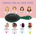 thumbnail image 7 of Green Christmas Snowflake Pattern Hair Brush,Girls Detangling Hair Brush,Glide Through Tangles with Ease for Wet & Dry Hair,8.8"X2.8", 7 of 7