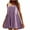 Purple, variant on WIZUTIZ Sundresses for Women 2025 Trendy Plus High Rise Halter Smocked Solid Shift Dress Sleeveless V-Neck Peplum Dress for Womens Mini Dress Comfy Anniversary Dress Green