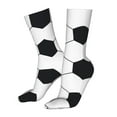 thumbnail image 5 of Xecao Soccer Ball Print Fashion No Heel Casual Crew Socks Cushioned Breathable for Men Women - Moisture wicking,Not easy to fade Suitable for daily, 5 of 7
