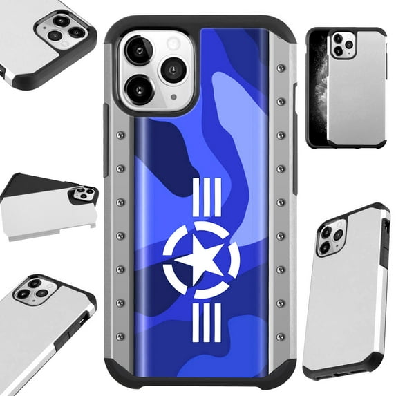 Compatible with iPhone 12 Pro Max Hybrid Fusion Guard Phone Case Cover (Air Force Star)