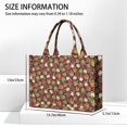 thumbnail image 3 of Large Capacity Tote Bag,Red Christmas Ornament Pattern Handbag Fashion Luxury Tote Bag,15.7"x13"x 5.1" Inches,Laptop Compatible, 3 of 6