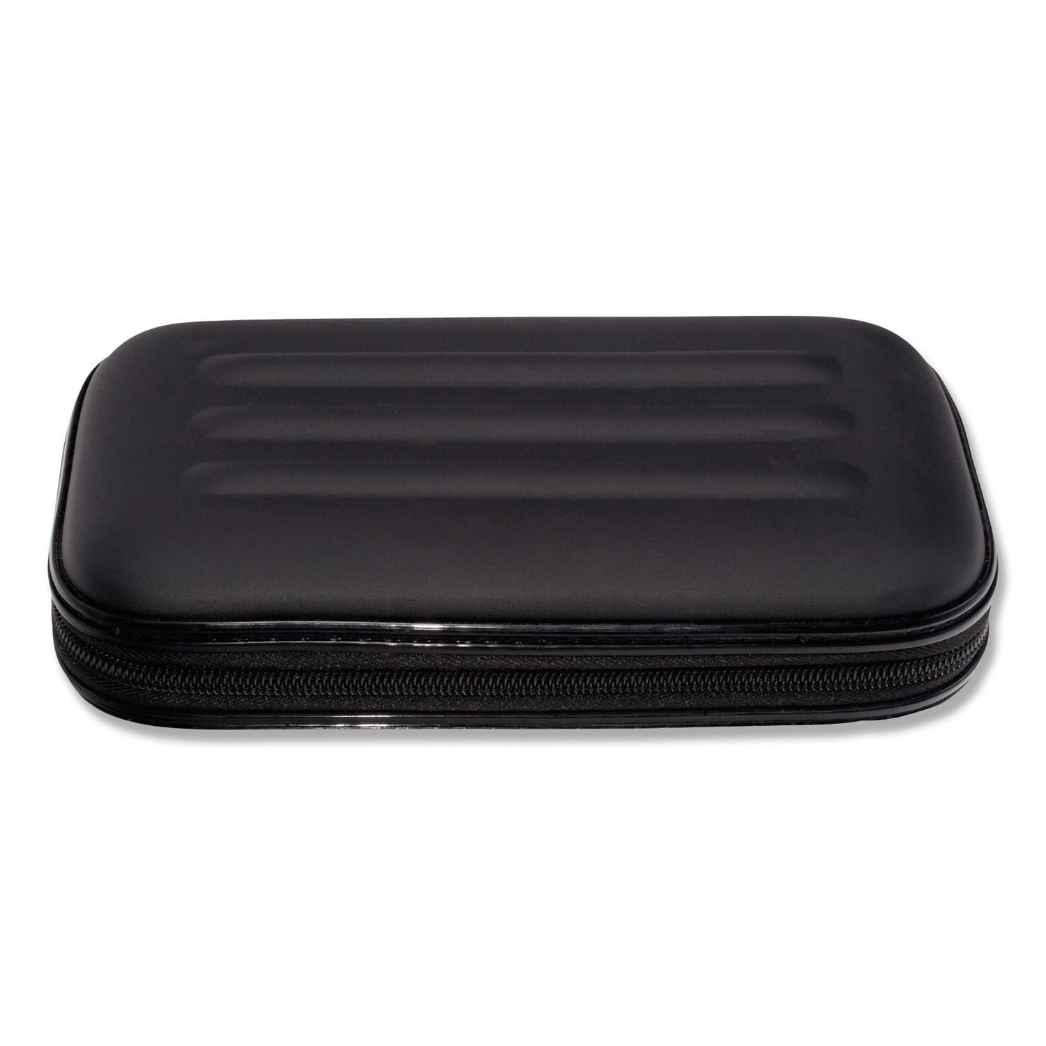 Innovative Storage Designs Large Soft-sided Pencil Cases with Zipper Closure, Black